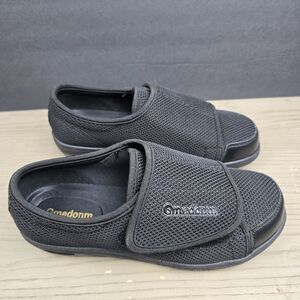 Gmedonm Adjustable Diabetic Lightweight Non-Slip Black Shoes Size 8.5 KJ228